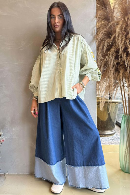 Hutton Crewel Work Shirt Olive